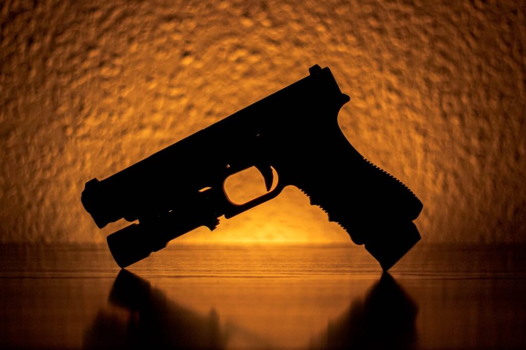 gun with flashlight for edc